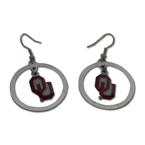 Oklahoma Sooners Logo Hoop Earrings