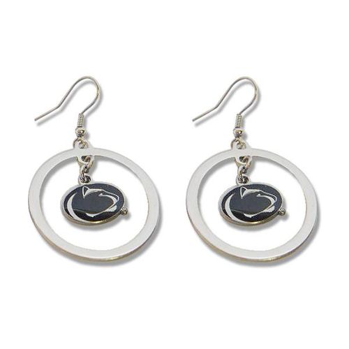 Penn State Nittany Lions Logo Hoop Earrings