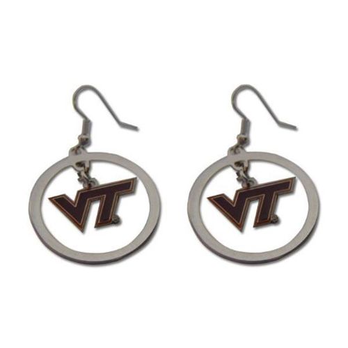 Virginia Tech Hokies Logo Hoop Earrings