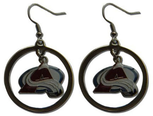 Colorado Avalanche Logo Hoop Earrings