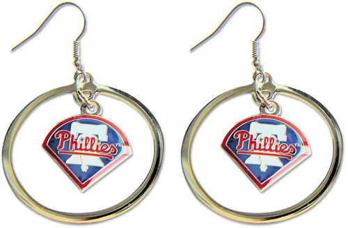 Philadelphia Phillies Logo Hoop Earrings