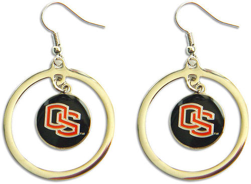 Oregon State Beavers Logo Hoop Earrings