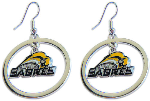Buffalo Sabres Logo Hoop Earrings