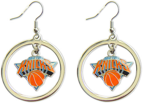 New York Knicks Logo Hoop Earrings