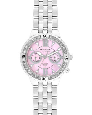 AK Anne Klein 12-1977pmsb Multifunction Ladies Watch