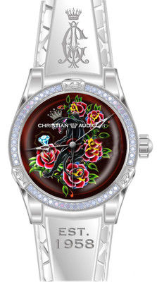 Christian Audigier Int-303 Diamond Panther Garden Ladies Watch