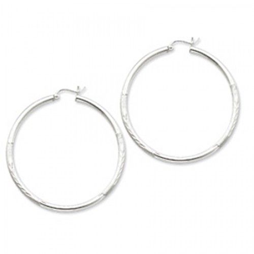 Round Earrings - Hoop in Sterling Silver - Post with Hinge - Women - Astounding