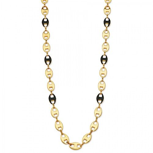 Anchor Chain Necklace in Gold Plated - Lobster Claw - Radiant - Women