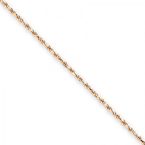 Rope Chain Necklace in 14kt Rose Gold - Lobster Claw - Fetching - Unisex Adult