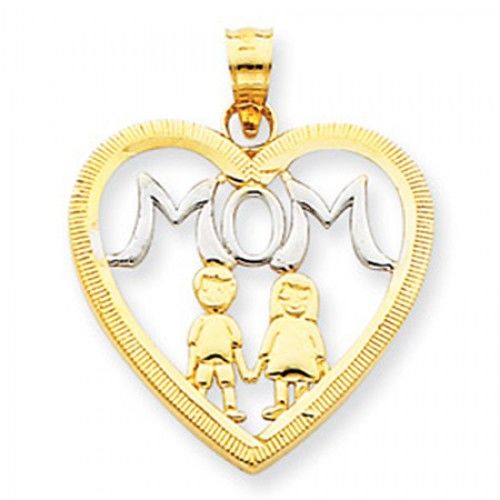 Two Kids Holding Hands Mom Pendant