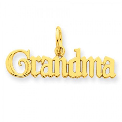 Grandma Charm in Yellow Gold - 14kt - Mirror Finish - Pleasant - Women