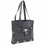 Embassy&trade; Italian Stone&trade; Design Genuine Lambskin Leather Shopping Bag