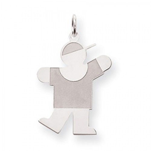 Boy Charm in Sterling Silver - Mirror Finish - Delightful - Women