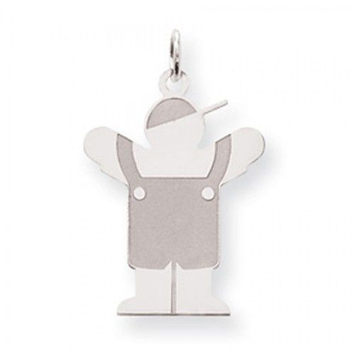 Boy Charm in Sterling Silver - Glossy Finish - Enticing - Women