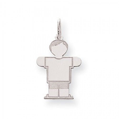 Boy Charm in Sterling Silver - Mirror Polish - Mesmerizing - Women