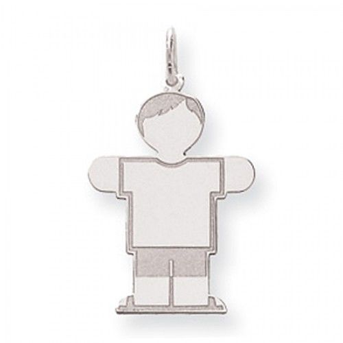 Boy Charm in Sterling Silver - Mirror Polish - Ideal - Women