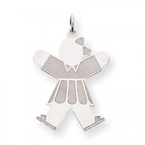 Girl Charm in Sterling Silver - Glossy Polish - Spectacular - Women