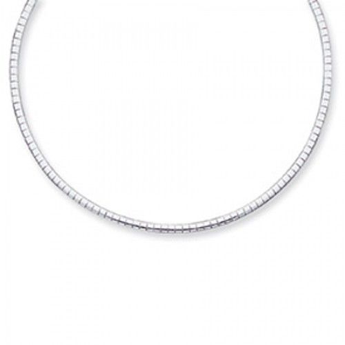 Omega Chain Necklace in Sterling Silver - Lobster Claw - Amazing - Unisex Adult