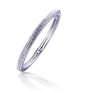 Austrian Imported Diamond Plated Alloy Platinum Bracelet Silver Jewelry