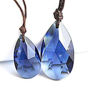 Imported Austrian Blue Crystal Mexican Angels Gemstone Pendant