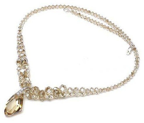 Women's Fashion Jewelers Austrian Crystal Element Necklace Goddess Pendant
