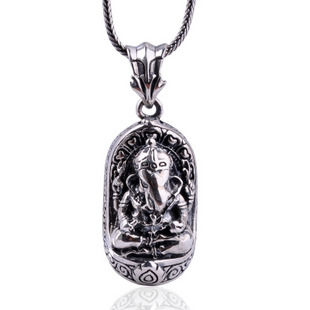 Lucky Pendants for Men Fortuna Guy's Jewelry .925 Thai Silver w/ SILVER CHAIN