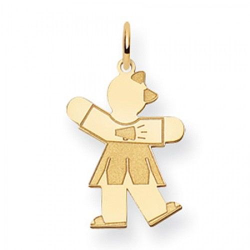 Waving Cheerleader Charm in Yellow Gold - 14kt - Tasteful - Women