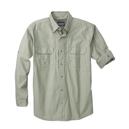 Men's Lightweight Long Sleeve Operator Shirt, Sage, L
