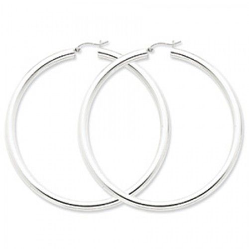 Round Earrings - Hoop in Sterling Silver - Notched with Hinge - Wonderful