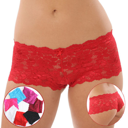 Angelina Brand Ladies Full Lace Boy Short Underwea Case Pack 72