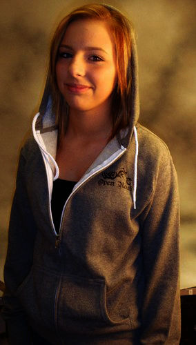 Open Road Zip-Up Grey/Black Hoodies, Large