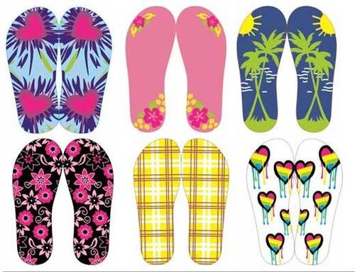 Women's Assorted Patterned Flip Flops Case Pack 72