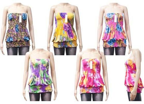 Bloused Tube Tops Case Pack 144