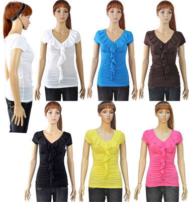Women's Ruffled Tops Case Pack 144