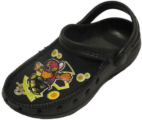 Boy's Clogs w/ Skater Print Case Pack 36