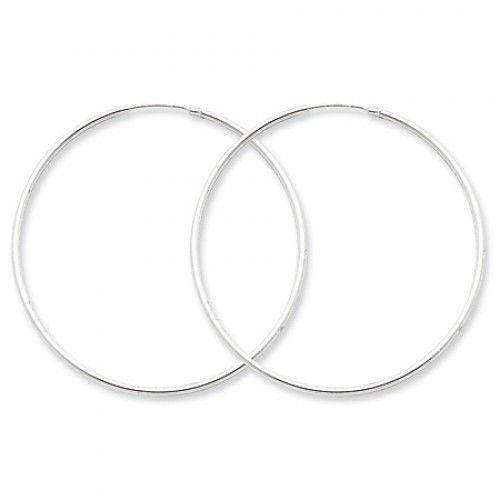 Round Earrings - Hoop in Sterling Silver - Endless Backs - Women - Remarkable