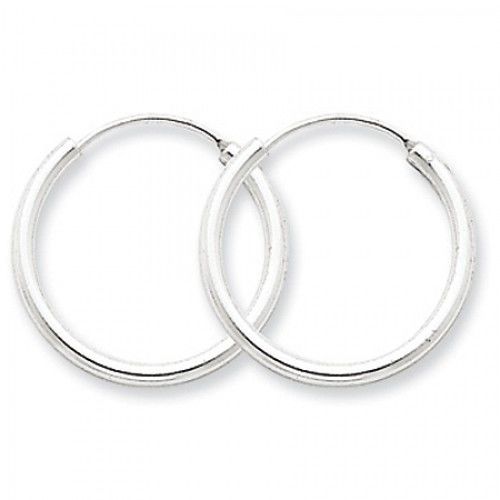 Round Earrings - Hoop in Sterling Silver - Endless Backs - Women - Compelling