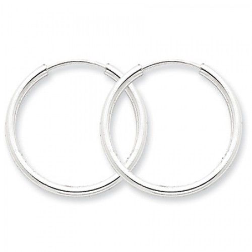 Round Earrings - Hoop in Sterling Silver - Endless - Women - Riveting
