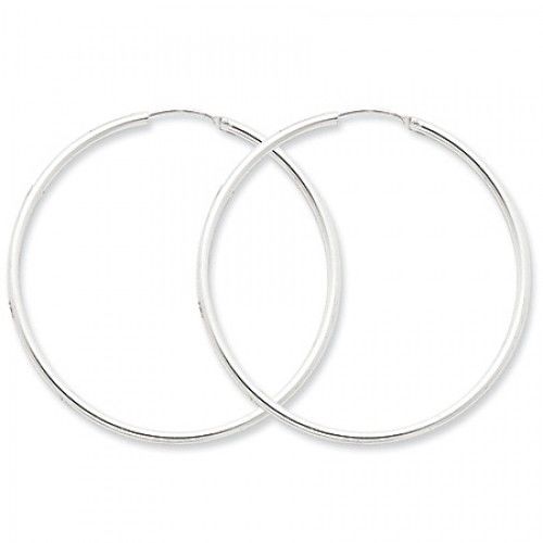 Round Earrings - Hoop in Sterling Silver - Endless Backs - Women - Appealing