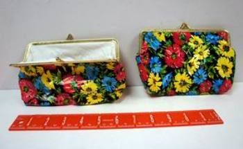 Floral Design Snap-Closure Coin Purse Wallet Case Pack 72