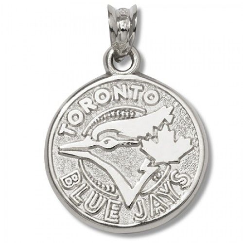 Officially Licensed 14k White Gold Toronto Blue Jays Pendant Logo
