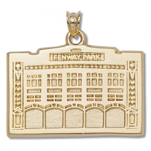 Officially Licensed 10k Yellow Gold Boston Red Sox Pendant Fenway Park
