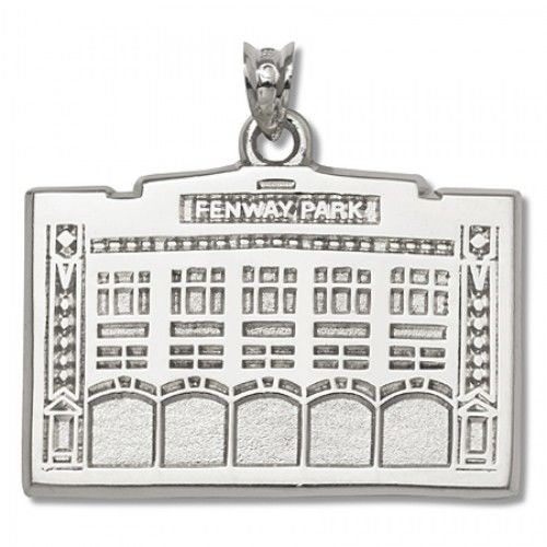 Officially Licensed 14k White Gold Boston Red Sox Pendant Fenway Park