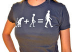 Twill Co ""Evlolution"" Design Graphic T Shirt- Womens Medium Case Pack 12