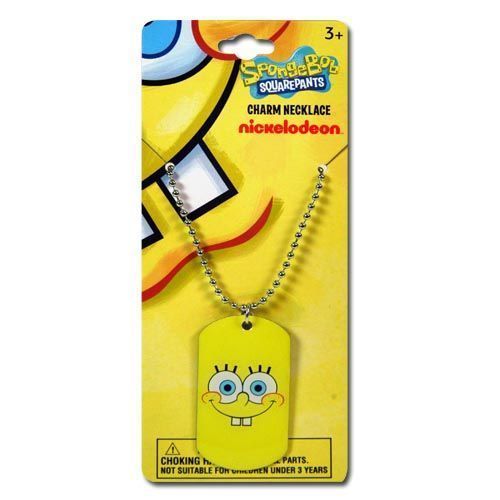 Spongebob Metal Dogtag Necklace 18"" Case Pack 144