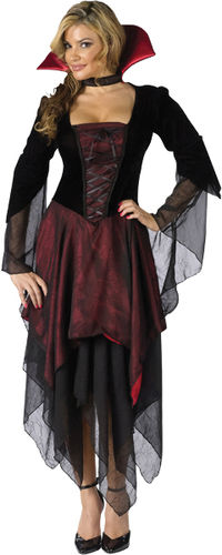 Women's Costume: Dracula Lady- Medium/Large