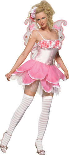 Women's Costume: Rose Petal Pixie- Small/Medium