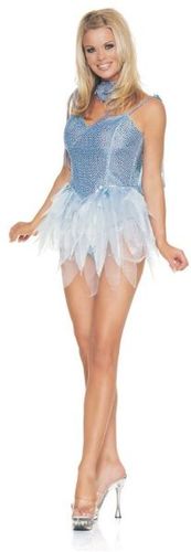 Women's Costume: Fairy Blue Glitter- Small