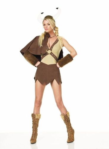 Women's Costume: Sexy Viking Dress- Large