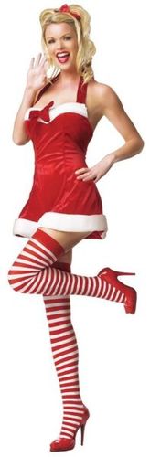 Santa's Sexy Little Helper Women's Costume- Med/Lg